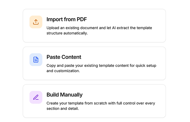 Create and use templates