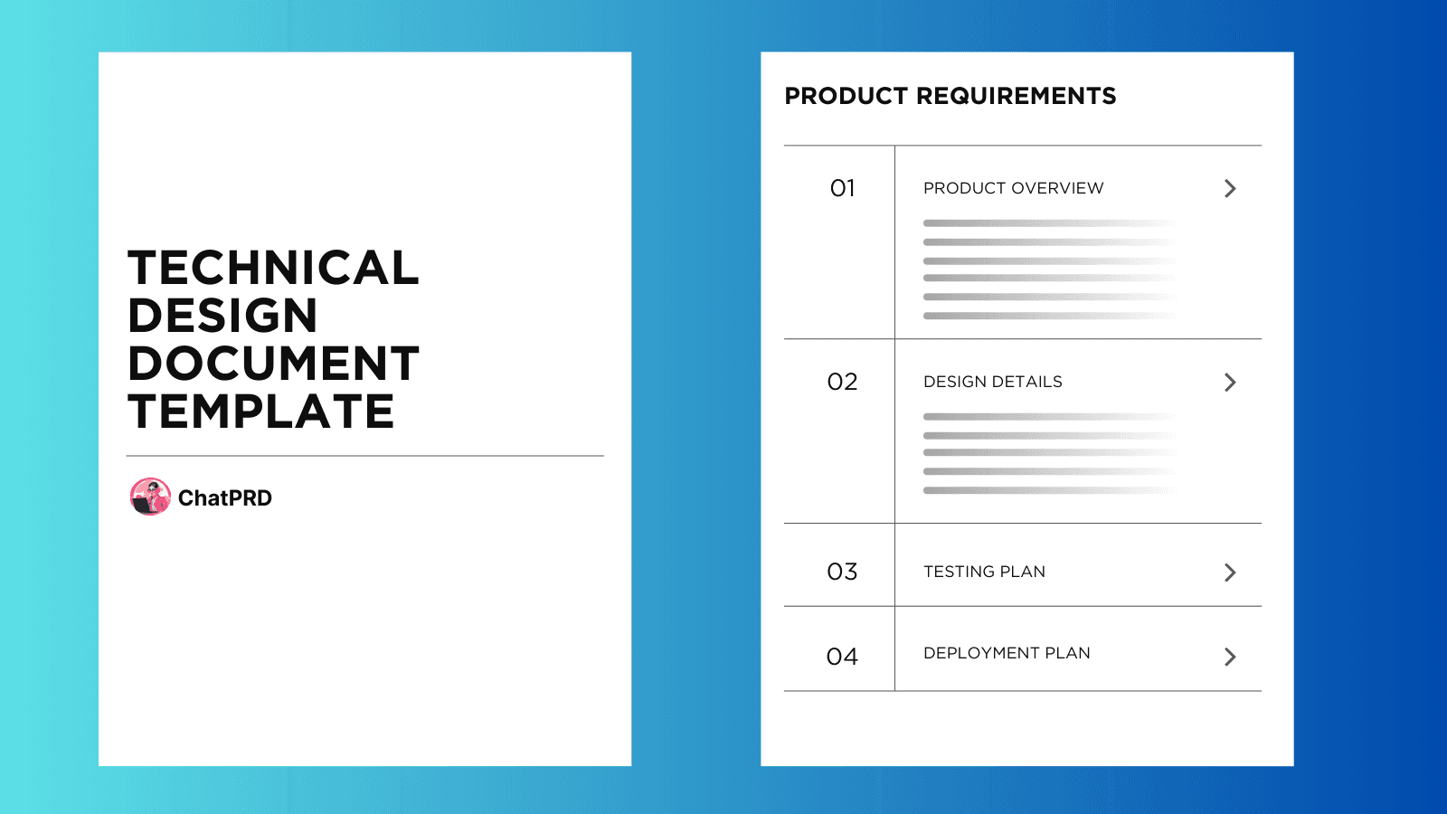 Example of a Technical Design Document template created with ChatPRD - Technical Design Document Template template example