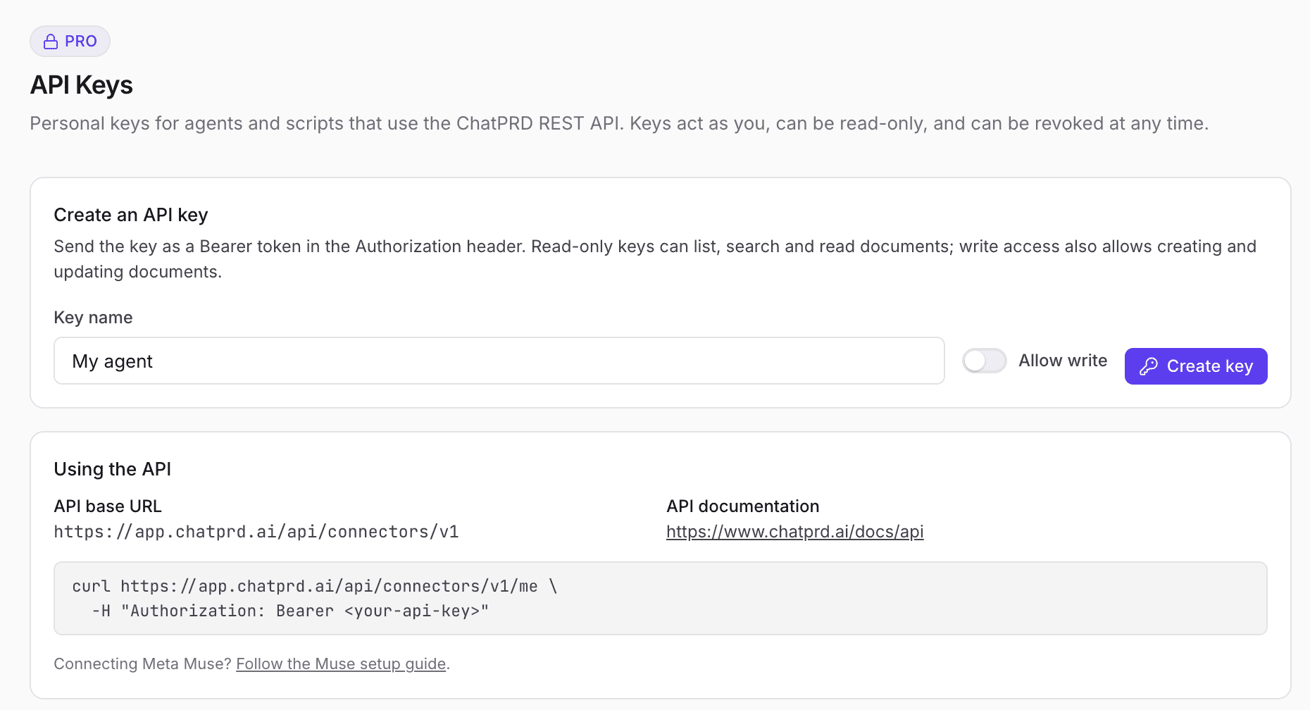 New: the ChatPRD API — ChatPRD newsletter image